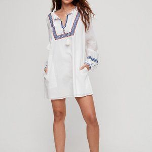 Aritzia Sunday Best Elendra Dress in Navy Blue M